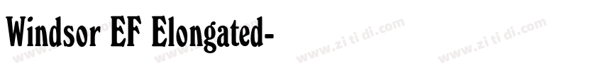 Windsor EF Elongated字体转换